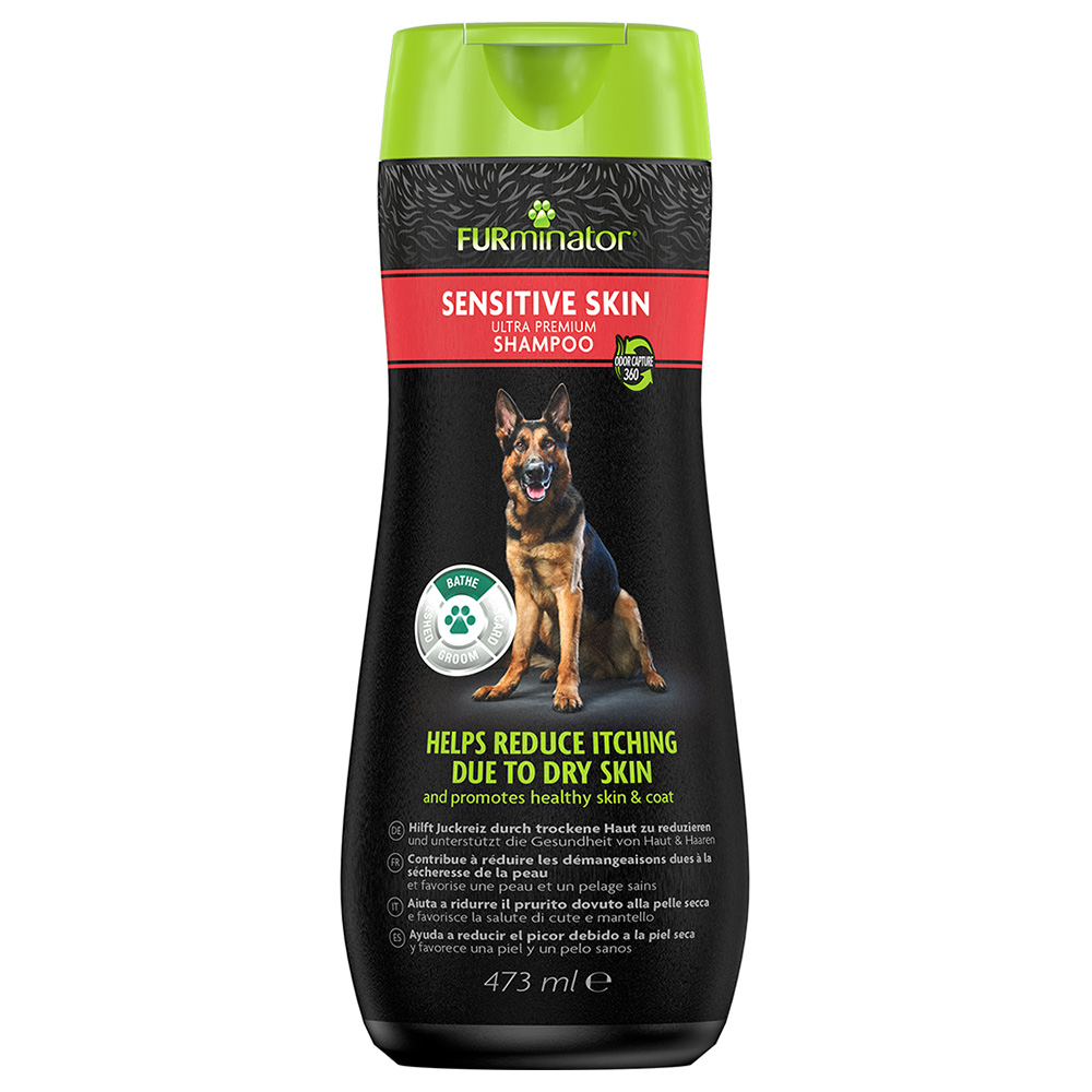 FURminator Sensitive Skin Ultra Premium-Shampoo - Sparpaket: 2 x 473 ml FURminator Sensitive Skin Ultra Premium-Shampoo - Sparpaket: 2 x 473 ml von FURminator