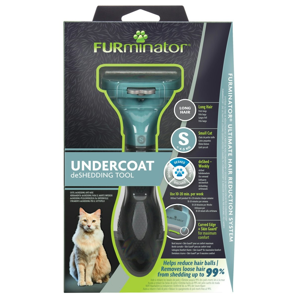 Furminator deShedding Tool Cat Langhaar Pflegewerkzeug für Katzen von FURminator