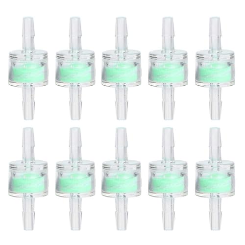 FUSHENGCHUANG 10PCS ABS Green Aquarium Wasserpumpe Silikonschlauch Filter Wasser Öl Luftfilter Fischtanks Schlauch Reinigung Filtration Sauerstoff Aquarium Fischteich Zubehör(4mm) von FUSHENGCHUANG