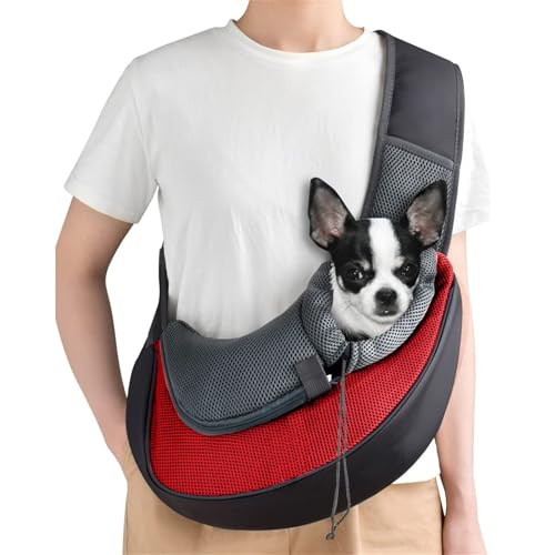 Hundetasche,Hundetragetasche,Katzentragetasche,Tragetasche Transporttasche Transportbox für Kleine Hunde und Katzen -um Ihr Tier sicher und komfortabel zu halten (Geeignet für Tiere unter 5KG) von FUSHENGCHUANG