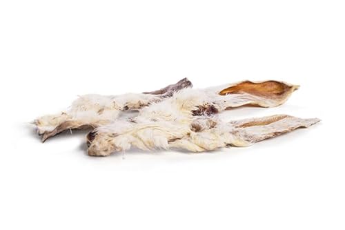 Futternest - 1kg Kaninchenohren mit Fell für Hunde - Knabberspaß von FUTTERNEST
