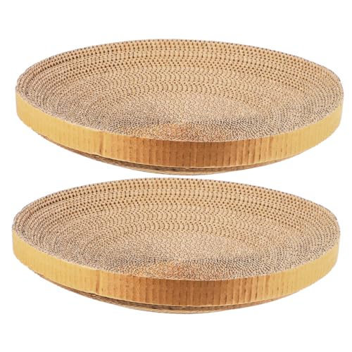2 Stück Katzenkratzpads aus Recycelter Wellpappe Langlebige Kratzunterlage für Katzen für Drinnen Sorgt für Spaß und Fitness Katzen Passt 2 Stück Katzenkratzpads aus Recycelter Wellpappe Langlebige Kratzunterlage für Katzen für Drinnen Sorgt für Spaß und Fitness Katzen Passt von FUTUREORYY