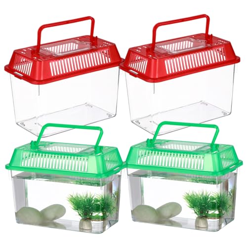 4 Stück Futterbox für Goldfische und Schildkröten Transparentes Terrarium für Reptilien Handheld Aquarium Vielseitig Einsetzbar für Haustiere 4 Stück Futterbox für Goldfische und Schildkröten Transparentes Terrarium für Reptilien Handheld Aquarium Vielseitig Einsetzbar für Haustiere von FUTUREORYY