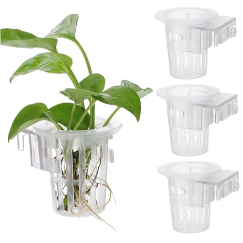 4 Stück Hängender Aquarium Pflanzenhalter Pflanztöpfe für Wasserpflanzen für Aquarien und Belüftung für Gesundes Wurzelwachstum und Vielseitig Anwendung 4 Stück Hängender Aquarium Pflanzenhalter Pflanztöpfe für Wasserpflanzen für Aquarien und Belüftung für Gesundes Wurzelwachstum und Vielseitig Anwendung von FUTUREORYY