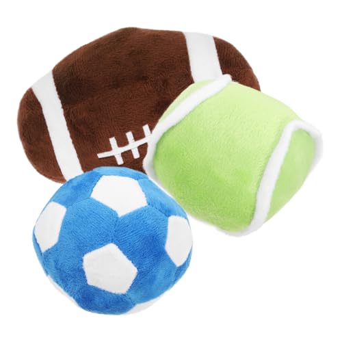 FUTUREORYY 1 Satz Haustier Große Kuscheltiere Für Hunde Hundefußball Weiche Hundespielzeug Fußball Plüschkissen Ballwerfer Für Große Hunde Fußball-wurfskissen Fußbälle Kurzer Plüsch von FUTUREORYY