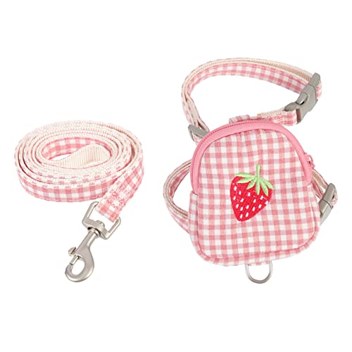 FUTUREORYY 1 Satz Hundegeschirr mit Leine im Rucksackdesign Bequemes und Geschirr für Kleine für Outdoor Aktivitäten und Teiliges in Pink FUTUREORYY 1 Satz Hundegeschirr mit Leine im Rucksackdesign Bequemes und Geschirr für Kleine für Outdoor Aktivitäten und Teiliges in Pink von FUTUREORYY