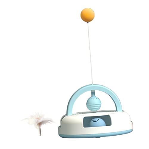 FUTUREORYY 1satz Interaktives Katzenspielzeug Mit Cat Stick Teaser- Und Für Indoor-Spiel Fördert Die Jagdinstinkte Ihrer Katze Katzenminze Blau von FUTUREORYY