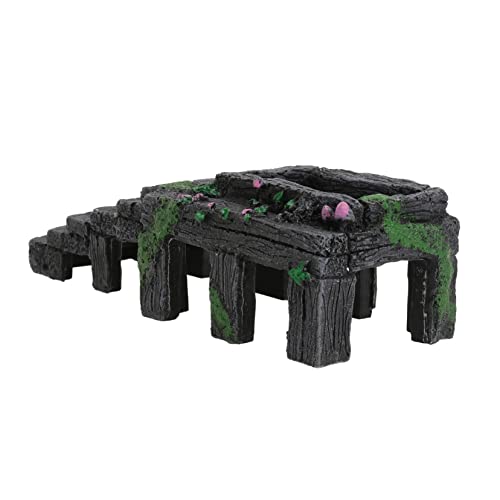 FUTUREORYY 1 Stück Aquarium Schildkröten Basking aus Hochwertigem Harz als Versteck für Fische und Reptilien Langlebig und Farbecht für Aquarien und Terrarien Mittelgroß von FUTUREORYY