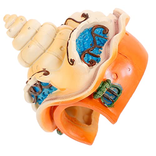 FUTUREORYY 1 Stück Conch Design Aquarium Dekoration Hochwertige Tischornament für Fischbecken und Terrarien Versteck für Schildkröten und Reptilien Pflegeleichte Einrichtung von FUTUREORYY