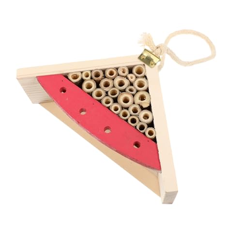 FUTUREORYY 1 Stück Hängendes Insektenhotel aus Holz für Garten Nisthilfe für Bienen und Fördert Bestäubung aus Natürlichen Materialien und Funktional von FUTUREORYY