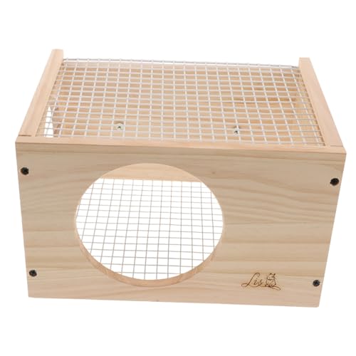 FUTUREORYY 1 Stück Hamsterhütte Hamsterhaus meerschweinchen versteck Käfig Verschachtelung kleines Tier für kanninchenhäuser kaninchenhäuser Hamsterschlafnest Hamsternest aus Holz Eisennetz FUTUREORYY 1 Stück Hamsterhütte Hamsterhaus meerschweinchen versteck Käfig Verschachtelung kleines Tier für kanninchenhäuser kaninchenhäuser Hamsterschlafnest Hamsternest aus Holz Eisennetz von FUTUREORYY
