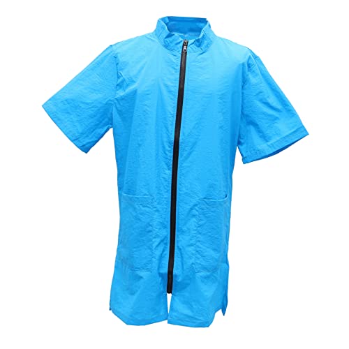 FUTUREORYY 1 Stück Pet Overalls für Haustiere und Antistatisch Pflegekittel für Tierpfleger Blau für Tierpflege und Behandlungen von FUTUREORYY