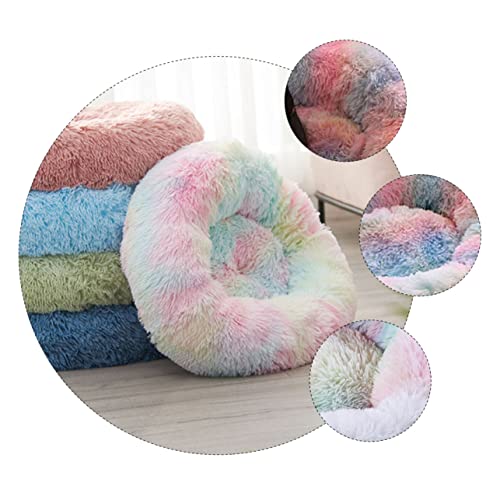 FUTUREORYY 1 Stück Runder Plüsch Warm Katzen und Hundebett Matratze Kuschelige Schlafumgebung für Haustiere für Herbst und Winter Bunten für Spielspaß FUTUREORYY 1 Stück Runder Plüsch Warm Katzen und Hundebett Matratze Kuschelige Schlafumgebung für Haustiere für Herbst und Winter Bunten für Spielspaß von FUTUREORYY