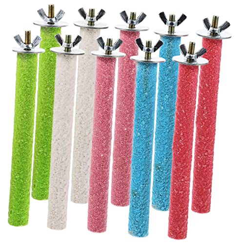 FUTUREORYY 10 Stück Frosted Station Pole Perches Vogelspielzeug Ständer Vogelstangen Papageienzubehör Vogelzubehör Sittichzubehör Papageienstangenspielzeug Zufällige Farbe FUTUREORYY 10 Stück Frosted Station Pole Perches Vogelspielzeug Ständer Vogelstangen Papageienzubehör Vogelzubehör Sittichzubehör Papageienstangenspielzeug Zufällige Farbe von FUTUREORYY