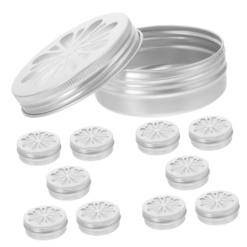 FUTUREORYY 10 Stück Teiliges Hundeschnüffel trainingsset Aluminium Duftboxen mit Löchern Deckel für Geruchserkennung und Nasenarbeit Geeignet für Verschiedene Hunderassen und Stressabbau von FUTUREORYY