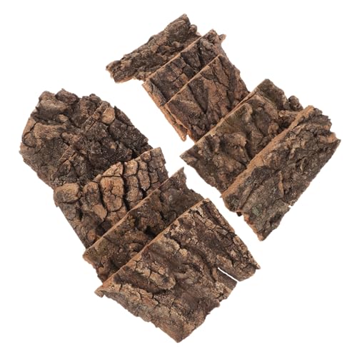 FUTUREORYY 10 Stück Teiliges Natürliche Baumrinde Terrarium Dekoration Schildkröten Kletterplattform Langlebig und für Reptilien und Bartagamen Geeignet von FUTUREORYY
