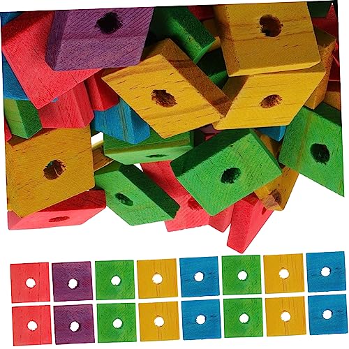 FUTUREORYY 100Stücke Papagei Kauspielzeug Aus Holz Gemischte Sicher Für Nager Für Wellensittiche Nymphensittiche Und Andere Kleine von FUTUREORYY