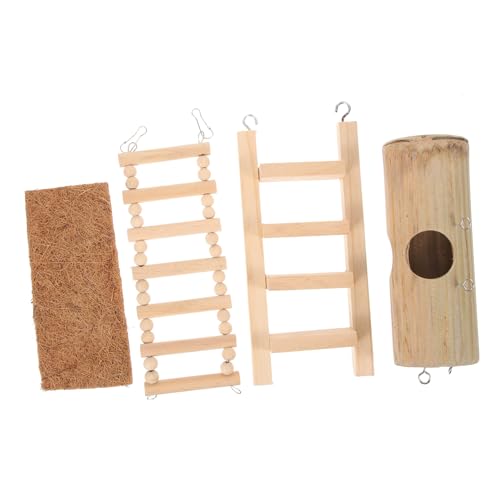 FUTUREORYY 1satz Bamboo Hamster House Teiliges Mit Nest Matratze Und Kletterleitern Für Zwerghamster Und Kleine Haustiere Sicheres Und Gemütliches Schlafumfeld Fördert Bewegung FUTUREORYY 1satz Bamboo Hamster House Teiliges Mit Nest Matratze Und Kletterleitern Für Zwerghamster Und Kleine Haustiere Sicheres Und Gemütliches Schlafumfeld Fördert Bewegung von FUTUREORYY
