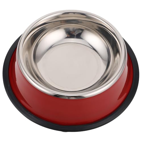 FUTUREORYY 1Stück Futterschale für Haustiere Rutsch für Katzen zu Reinigen Sicheres Design Rot für Futter und Wasser von FUTUREORYY