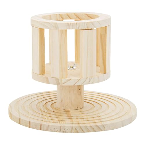 FUTUREORYY 1Stück Kaninchenfutterspender Aus Holz Multifunktionale Futterkrippe Für Meerschweinchen Zu Installierender Futternapf Langlebig Für Kleintiere Für Heu von FUTUREORYY