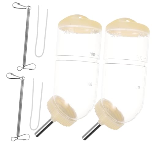 FUTUREORYY 2 Stück Automatischer Wasserspender Kleintier Trinkflasche für Hamster Kaninchen mit Rollkugel Auslaufsicher Geeignet für Kleine Haustiere Wie Meerschweinchen und Chinchillas FUTUREORYY 2 Stück Automatischer Wasserspender Kleintier Trinkflasche für Hamster Kaninchen mit Rollkugel Auslaufsicher Geeignet für Kleine Haustiere Wie Meerschweinchen und Chinchillas von FUTUREORYY