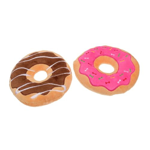 FUTUREORYY 2 Stück Donut Plüschspielzeug Haustierspielzeug für Haustiere Backenzahnspielzeug für Hunde Krapfen klein stachelig zäh Kauspielzeug für Hunde Hundespielzeug PP Baumwolle FUTUREORYY 2 Stück Donut Plüschspielzeug Haustierspielzeug für Haustiere Backenzahnspielzeug für Hunde Krapfen klein stachelig zäh Kauspielzeug für Hunde Hundespielzeug PP Baumwolle von FUTUREORYY