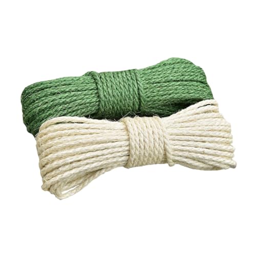 FUTUREORYY 2 Stück Ersatzseil für Katzenkratzbaum Naturmaterial für DIY Bastelprojekte und Langlebige Katzenkratzsäulen Rope von FUTUREORYY