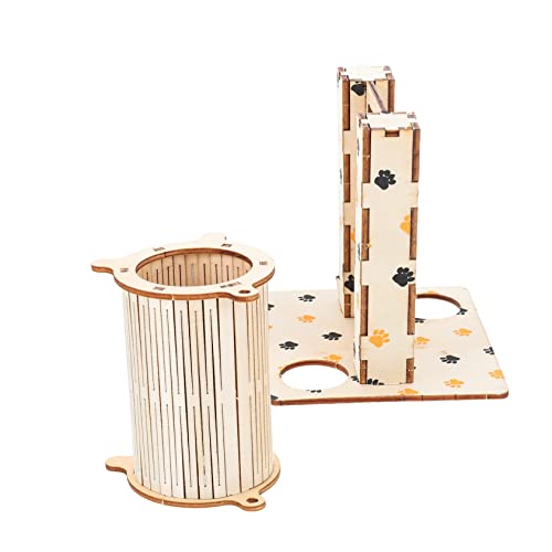 FUTUREORYY 2 Stück Hamster Kletterleiter und Schaukel aus Holz für Kleintiere für Hamster Meerschweinchen Ratten und Andere Nager Bewegung und Geschicklichkeit FUTUREORYY 2 Stück Hamster Kletterleiter und Schaukel aus Holz für Kleintiere für Hamster Meerschweinchen Ratten und Andere Nager Bewegung und Geschicklichkeit von FUTUREORYY