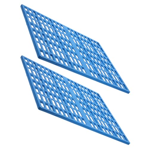 FUTUREORYY 2 Stück Haustierkäfigmatte Futter Für Kaninchenkäfige Hasenfüße Fußpolster Kaninchen-pad Käfig Für Hase Hasenkäfigauskleidungen Pads Kaninchenboden Kleiner Kaninchenkäfig Blue Abs von FUTUREORYY