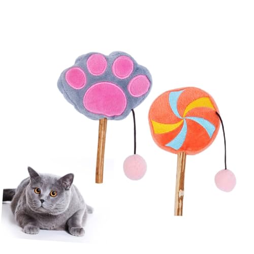 FUTUREORYY 2 Stück Katze Klaue Lollipop -spielsachen Katzenspielzeug Zubehör Haustier Kätzchen Für Katzen Katzen-Teaser- Plüsch Drinnen Katzenminze Pfote FUTUREORYY 2 Stück Katze Klaue Lollipop -spielsachen Katzenspielzeug Zubehör Haustier Kätzchen Für Katzen Katzen-Teaser- Plüsch Drinnen Katzenminze Pfote von FUTUREORYY