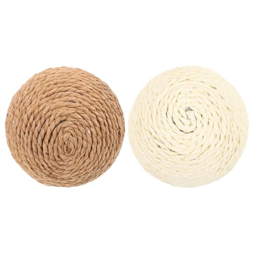 FUTUREORYY 2 Stück Katze Sisalkugel für Katze Katzenspielzeug Sisalbälle Haustier kratzen interaktives katzenspielzeug katzenball Bälle für Katzen Katzenplüschballspielzeug Hanfseil FUTUREORYY 2 Stück Katze Sisalkugel für Katze Katzenspielzeug Sisalbälle Haustier kratzen interaktives katzenspielzeug katzenball Bälle für Katzen Katzenplüschballspielzeug Hanfseil von FUTUREORYY