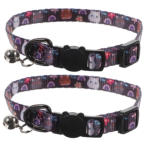 FUTUREORYY 2 Stück Katzenhalsband mit Glöckchen Verstellbar und Bruchsicher für Kätzchen und Katzen für Täglichen Gebrauch Partys und Feiertage mit Süßem Design FUTUREORYY 2 Stück Katzenhalsband mit Glöckchen Verstellbar und Bruchsicher für Kätzchen und Katzen für Täglichen Gebrauch Partys und Feiertage mit Süßem Design von FUTUREORYY