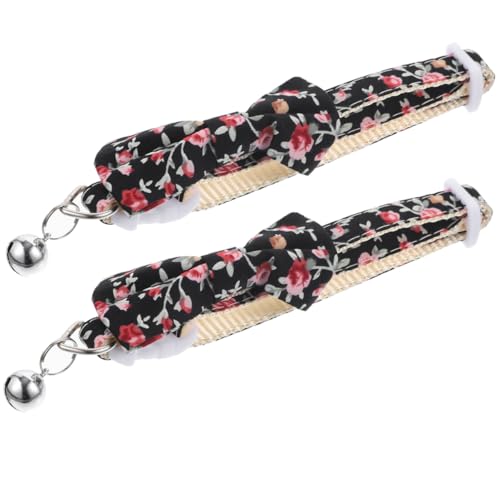 FUTUREORYY 2 Stück Katzenhalsband mit Schleife und Glocke Verstellbar für Katzen und Kleine für Besondere Anlässe Süßes Design mit Sicherheitsschnalle FUTUREORYY 2 Stück Katzenhalsband mit Schleife und Glocke Verstellbar für Katzen und Kleine für Besondere Anlässe Süßes Design mit Sicherheitsschnalle von FUTUREORYY