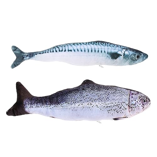 FUTUREORYY 2 Stück Katzenminze Interaktives Fischspielzeug für Katzen Große Weiche Kätzchen Bissspielzeuge Simulation von Fischen für Selbstständiges und Zahnpflege FUTUREORYY 2 Stück Katzenminze Interaktives Fischspielzeug für Katzen Große Weiche Kätzchen Bissspielzeuge Simulation von Fischen für Selbstständiges und Zahnpflege von FUTUREORYY