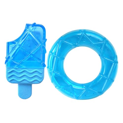 FUTUREORYY 2 Stück Kühlspielzeug Für Hunde Gefrierfähig Hundespielzeug Lecken Für Aggressive Kauen Wurf Bündeln Leckerli- Für Hunde Kühlung Buster Knuddelig Sky-Blue von FUTUREORYY