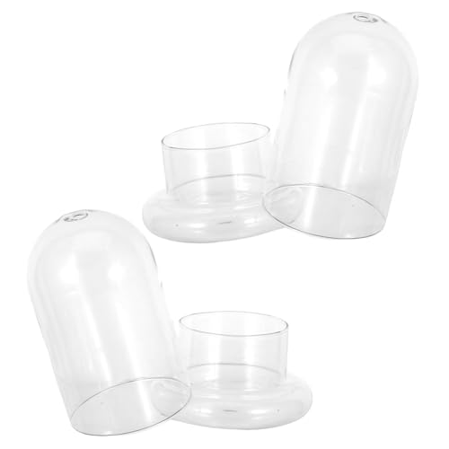 FUTUREORYY 2 Stück Landschafts Ökologische Glasflasche mit DIY Moosflaschen Terrarium für Tischdeko Langlebiges Borosilikatglas Geeignet für Bonsai Regal Wohnzimmer und Büro von FUTUREORYY