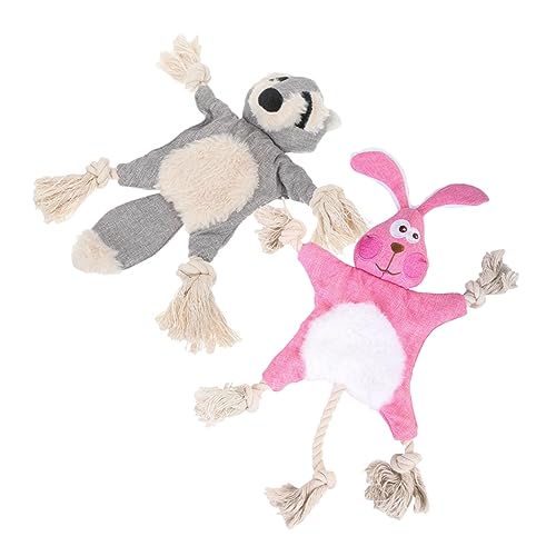 FUTUREORYY 2 Stück No Stuffing Kauspielzeug für Kleine Cartoon Plüschspielzeug Hase Sicheres Langlebiges und Interaktives Geistiger Stimulation FUTUREORYY 2 Stück No Stuffing Kauspielzeug für Kleine Cartoon Plüschspielzeug Hase Sicheres Langlebiges und Interaktives Geistiger Stimulation von FUTUREORYY