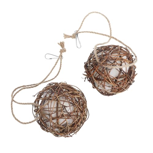 FUTUREORYY 2 Stück Papageien -Spielzeuglebüschkugel Weidenbälle für Vögel Ball für Papageien Barsch Vogel Papageien groß Käfig Vogelspielzeug für Sittiche Vogelspielzeugbälle Rattan FUTUREORYY 2 Stück Papageien -Spielzeuglebüschkugel Weidenbälle für Vögel Ball für Papageien Barsch Vogel Papageien groß Käfig Vogelspielzeug für Sittiche Vogelspielzeugbälle Rattan von FUTUREORYY