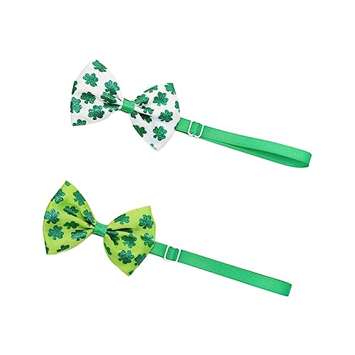 FUTUREORYY 2 Stück Pet Bow Tie für Patrick's Day und Weißes Kostüm Accessoire für Haustiere Dekorative Halsband Schleifen für Festlichkeiten und Feiertage Atmungsaktiv und Bequem FUTUREORYY 2 Stück Pet Bow Tie für Patrick's Day und Weißes Kostüm Accessoire für Haustiere Dekorative Halsband Schleifen für Festlichkeiten und Feiertage Atmungsaktiv und Bequem von FUTUREORYY