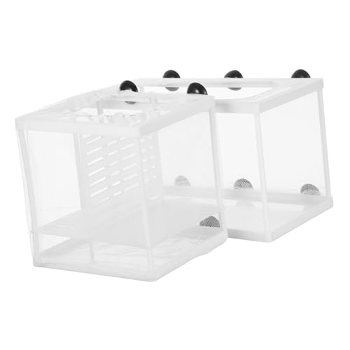 FUTUREORYY 2 Stück Teiliges Fischzuchtnetz mit Feinem Kunststoffrahmen Transparente Isolationsbox für Aquarien Vielseitig Einsetzbar zur Fischbrut Isolation Kranker Fische Einfache Reinigung FUTUREORYY 2 Stück Teiliges Fischzuchtnetz mit Feinem Kunststoffrahmen Transparente Isolationsbox für Aquarien Vielseitig Einsetzbar zur Fischbrut Isolation Kranker Fische Einfache Reinigung von FUTUREORYY