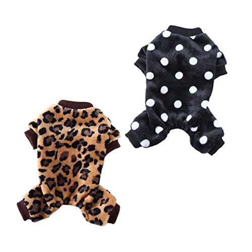 FUTUREORYY 2 Stück Teiliges Haustier Outfit für Herbst Hundepyjama aus Weichem Material Dekorative Hundebekleidung Gemütlicher Schlafanzug für Kleine und Große für Drinnen und Draußen von FUTUREORYY
