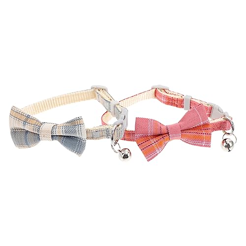 FUTUREORYY 2 Stück Teiliges Katzenhalsband mit Schleife Verstellbar Dekoratives Haustierhalsband für Katzen und Kleine Langlebiges für Partys und Besondere Anlässe FUTUREORYY 2 Stück Teiliges Katzenhalsband mit Schleife Verstellbar Dekoratives Haustierhalsband für Katzen und Kleine Langlebiges für Partys und Besondere Anlässe von FUTUREORYY