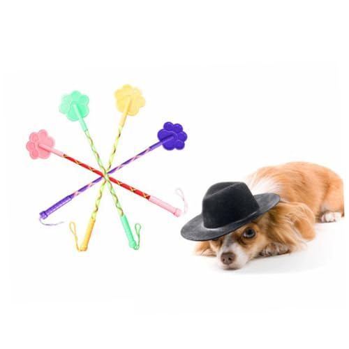 FUTUREORYY 2 Stück Teiliges Pet Trainer Trainingsstab für Hunde Katzen Klein Strapazierfähig Elastisch zur Verhaltensschulung und Gewohnheitsbildung Bunte Farben Praktische Haustierhilfe von FUTUREORYY
