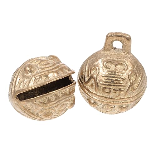 FUTUREORYY 2 Stück Tigerkopf Glocke Animal Toys Tier Haustier Schmuck katzenklingel Haustier Anhänger Hundeglocke geformt kreative Glocken Haustier hängende Glocken Kupfer von FUTUREORYY