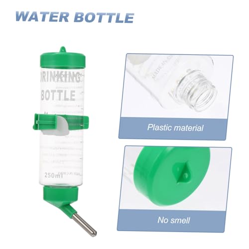 FUTUREORYY 2 Stück Trinkflasche für Kleintiere Hängende Wasserflasche mit Kugelgelagertem Auslauf Auslaufsicher Geruchlos Langlebig Geeignet für Kaninchen Chinchilla und Meerschweinchen von FUTUREORYY