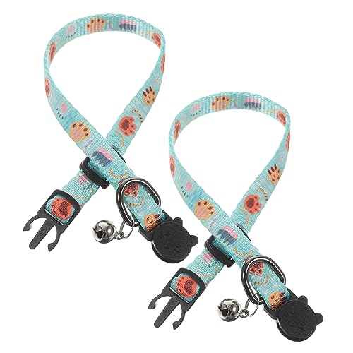 FUTUREORYY 2 Stück Verstellbares Katzenhalsband mit Glocke Teiliges Dekoratives Design für Kätzchen und Katzen für Täglichen Gebrauch Partys Hochzeiten und Besondere Anlässe von FUTUREORYY