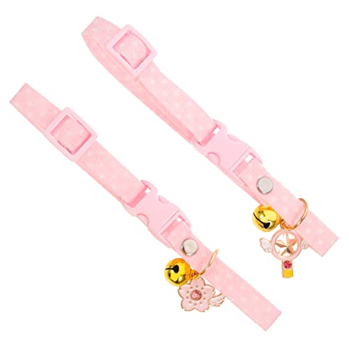 FUTUREORYY 2 Stück Verstellbares Katzenhalsband mit Glöckchen Niedliches Design für Kätzchen und Hautfreundlich für Mädchenkatzen und Verschiedene Anlässe FUTUREORYY 2 Stück Verstellbares Katzenhalsband mit Glöckchen Niedliches Design für Kätzchen und Hautfreundlich für Mädchenkatzen und Verschiedene Anlässe von FUTUREORYY