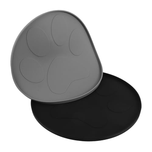 FUTUREORYY 2 Stück wasserdichte Futtermatte für Haustiere mit Erhöhter Kante rutschfest Schützt Böden vor Verschütten Große Matte für Hunde und Kleine Matte für Katzen für Futternapf und FUTUREORYY 2 Stück wasserdichte Futtermatte für Haustiere mit Erhöhter Kante rutschfest Schützt Böden vor Verschütten Große Matte für Hunde und Kleine Matte für Katzen für Futternapf und von FUTUREORYY