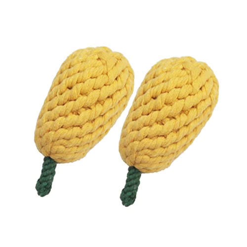 FUTUREORYY 2stücke Pack Hundefrass Spielzeug Birnenform Hundetoys Aus Baumwollseil Kaubonbon Spielgerät Für Hunde Welpen Molaren Beschäftigungsspielzeug von FUTUREORYY