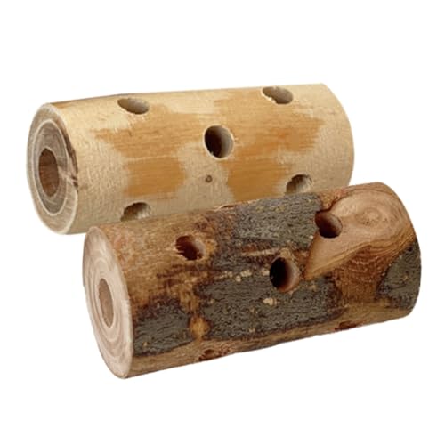 FUTUREORYY 2Stücke Beißspielzeug Für Kleine Haustiere Apfelholz Kauspielzeug Für Hamster Meerschweinchen Und Natürliches Holz Für Gesunde Zähne Für Beschäftigung von FUTUREORYY